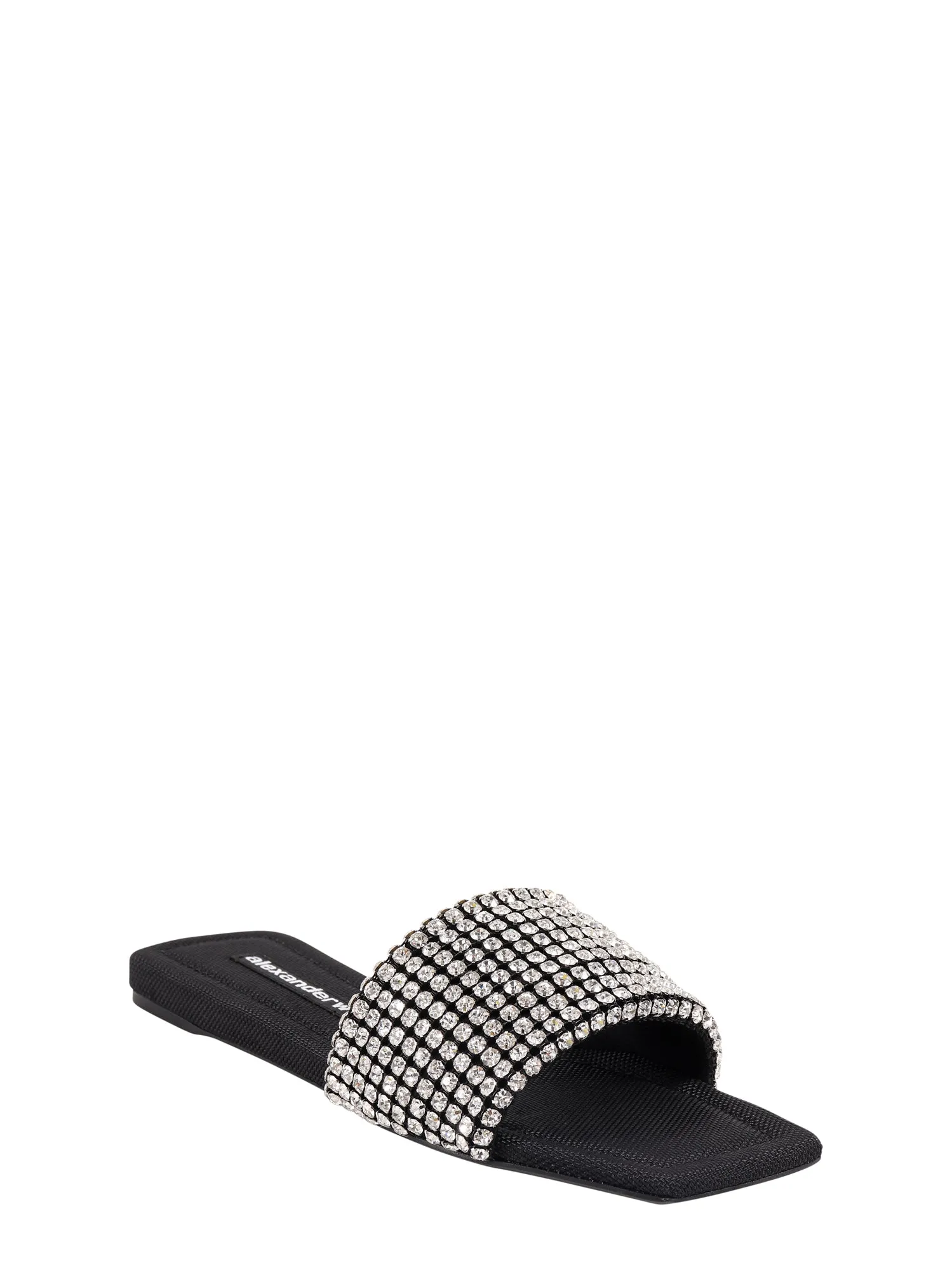 Alexander Wang Anya Embellished Slide Sandals