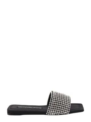 Alexander Wang Anya Embellished Slide Sandals