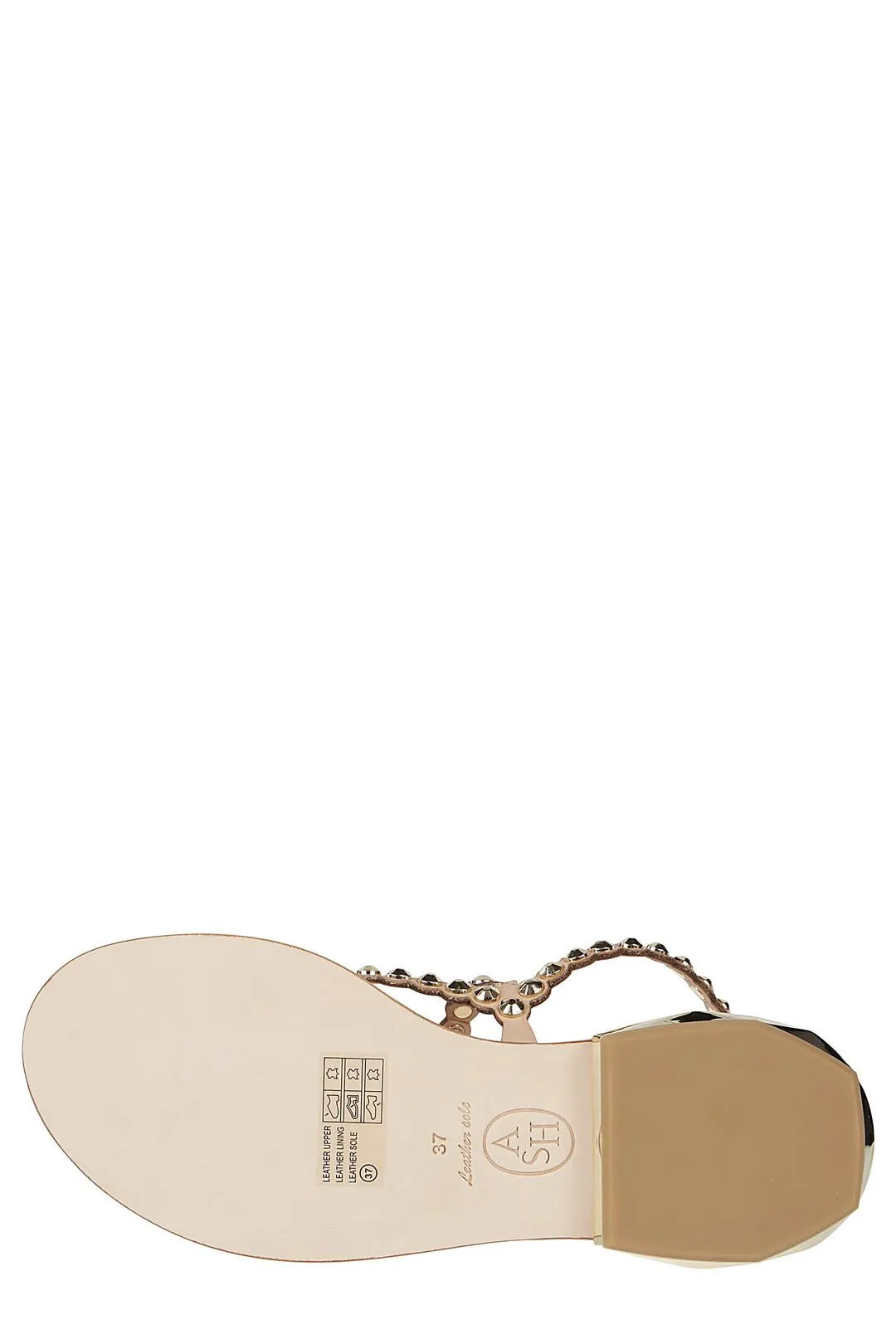 Ash Patchy Studded Buckle Fastened Sandals