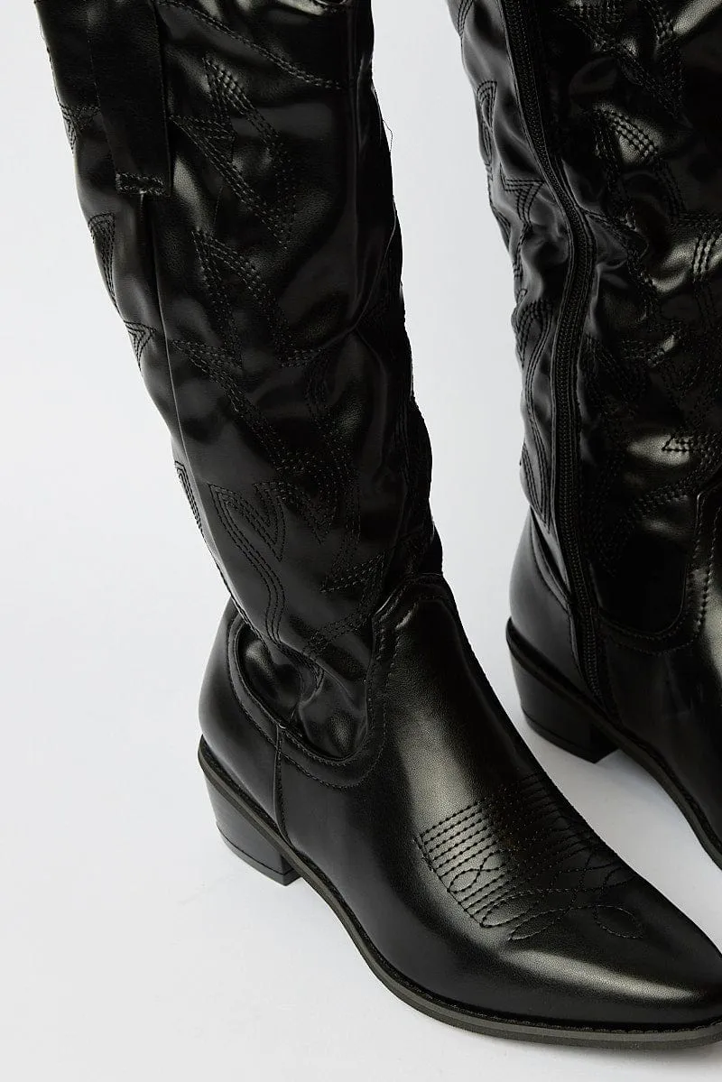 Black Cowboy Boots
