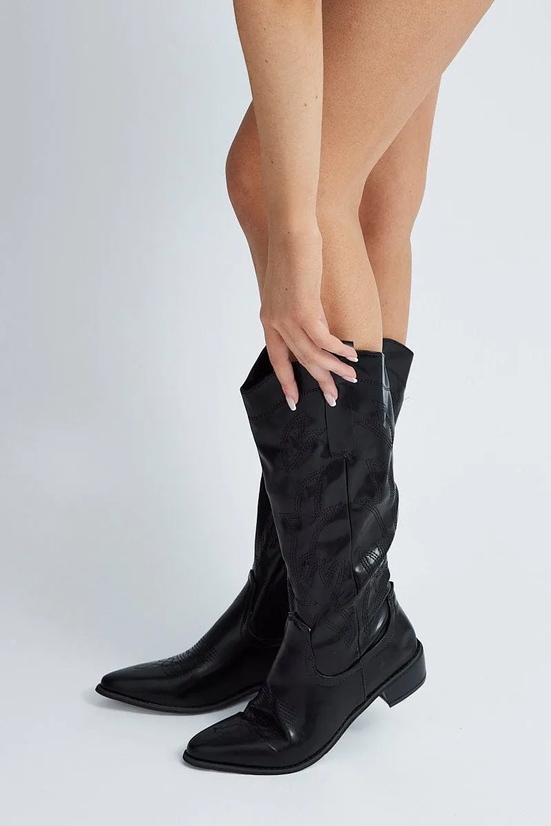 Black Cowboy Boots