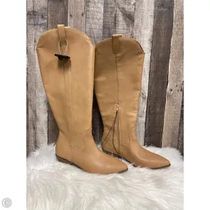 Boots Knee Heels By Universal Thread In Beige, Size: 8.5