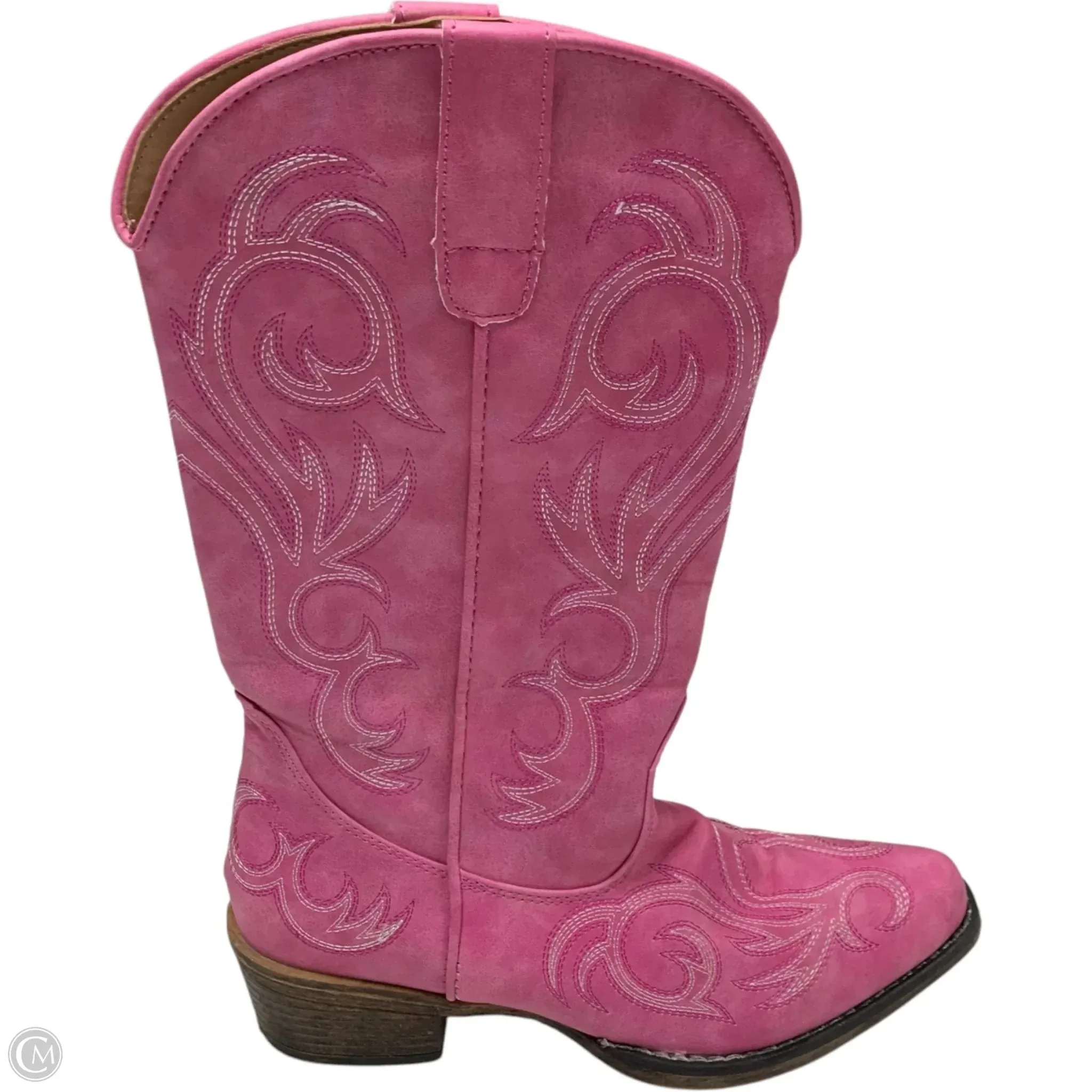 Boots Western By Roper In Pink, Size: 6.5