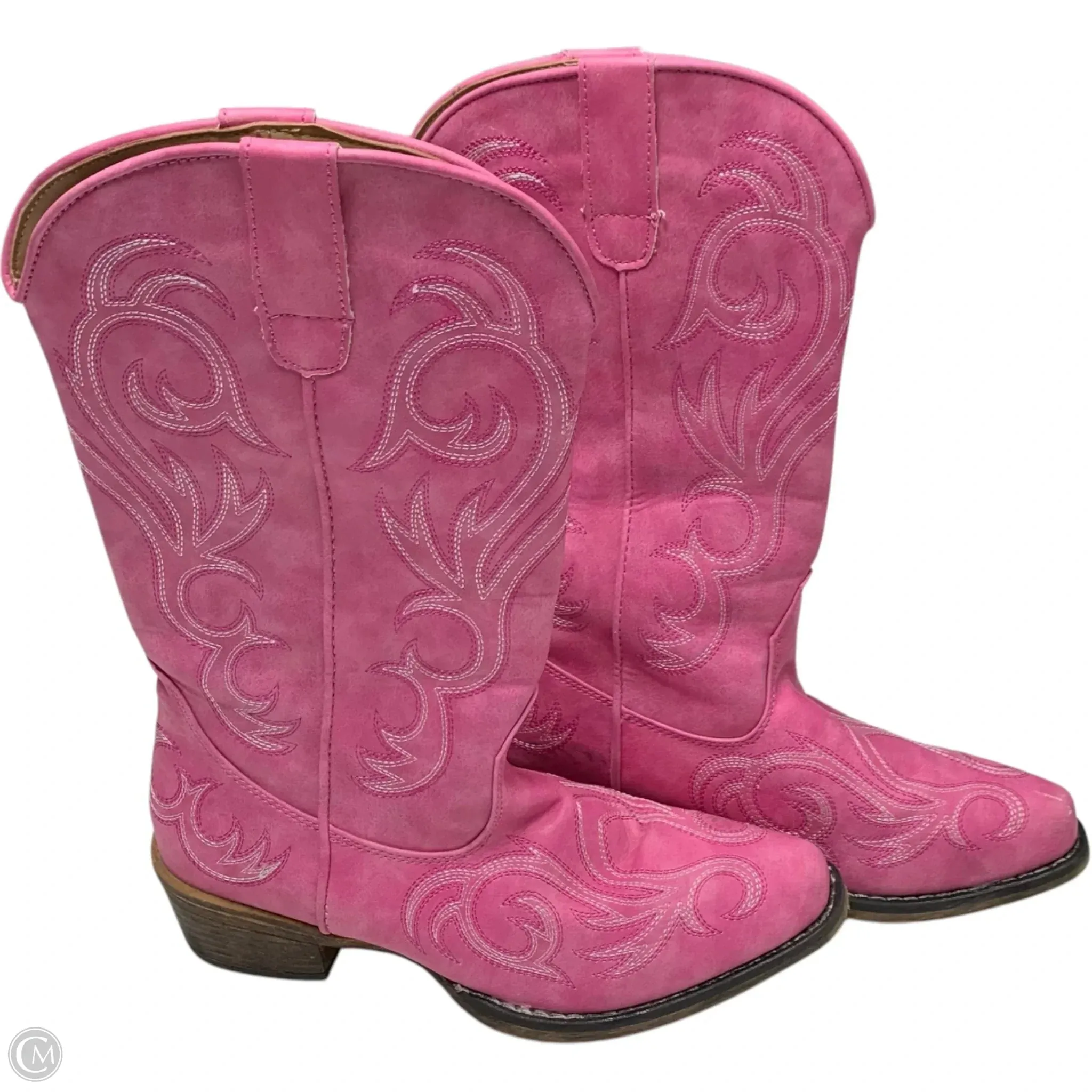 Boots Western By Roper In Pink, Size: 6.5