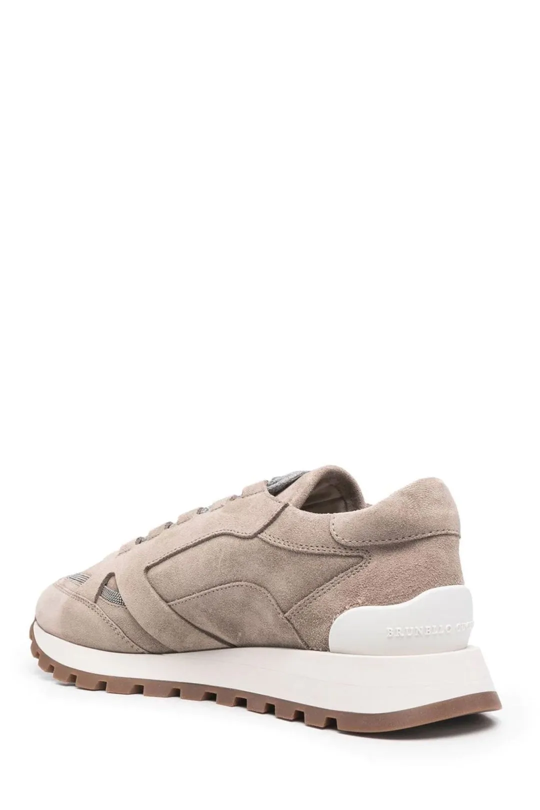 Brunello Cucinelli Monili Chain Detailed Panelled Sneakers