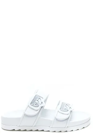 Chiara Ferragni Double-Strap Slip-On Sandals