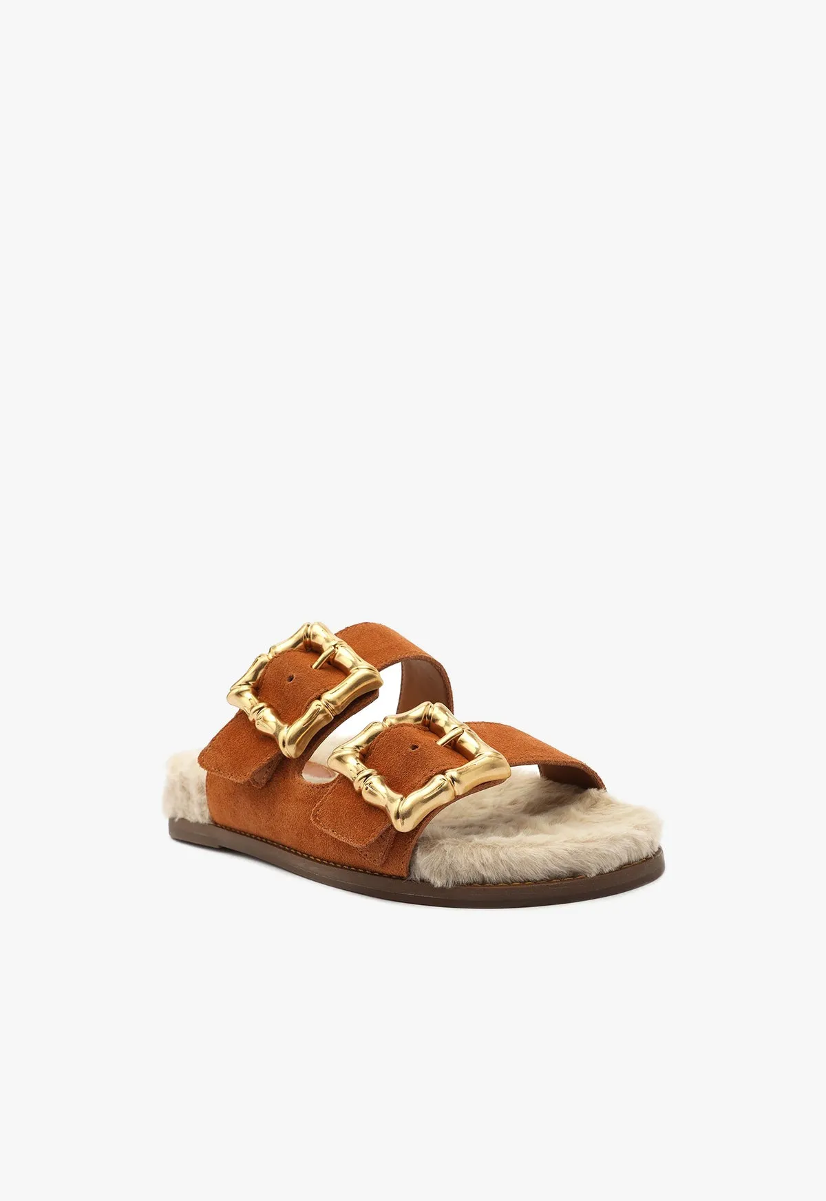 Enola Weekend Sporty Cow Suede Sandal