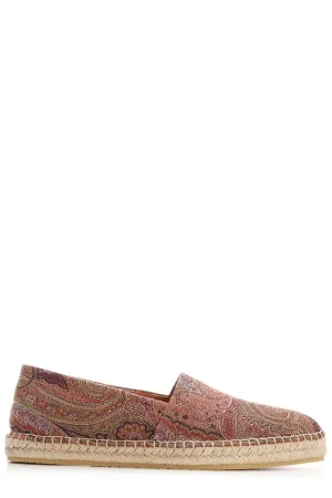 Etro Paisley Printed Slip-On Espadrilles