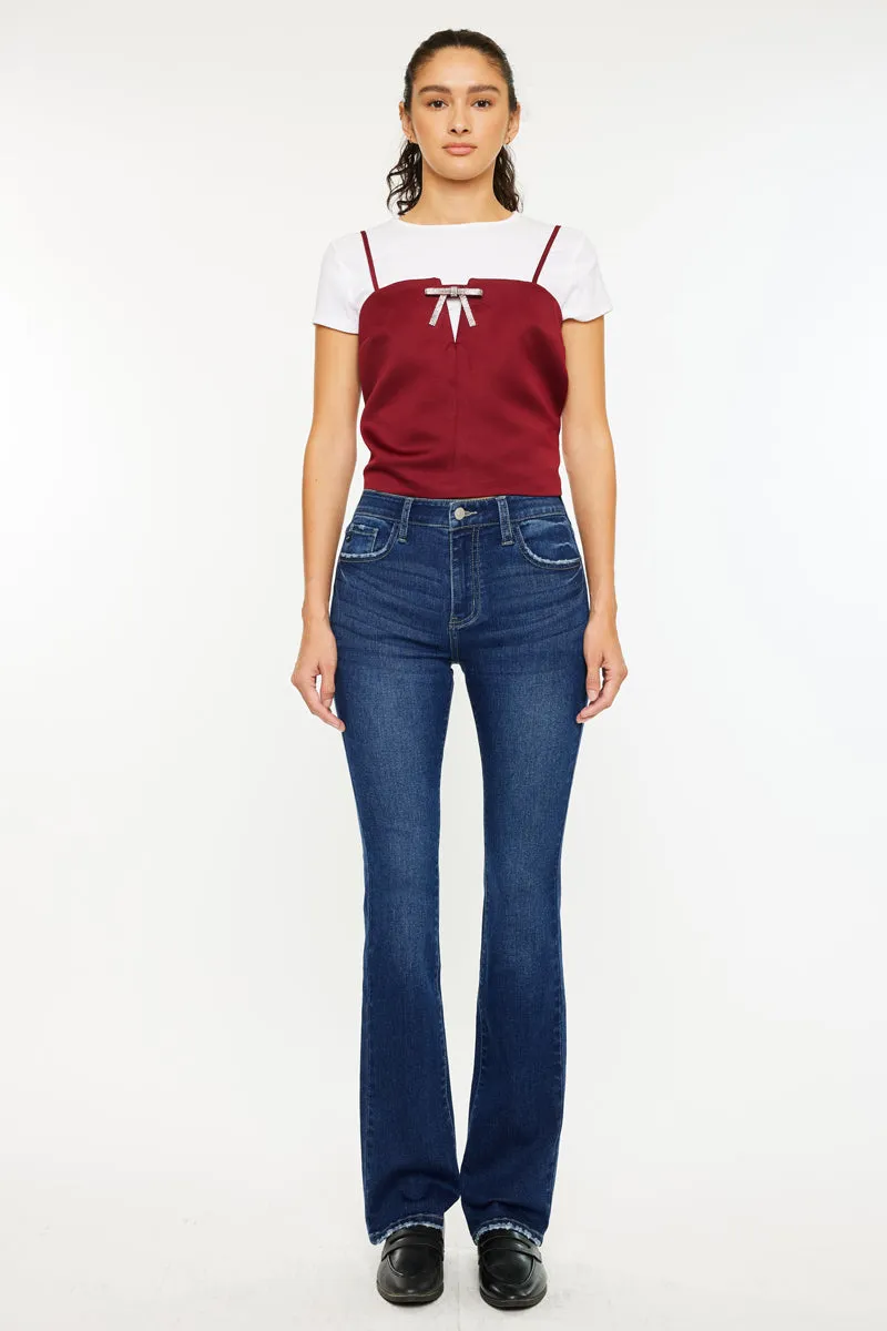 Gale Essentials High Rise Skinny Bootcut Jeans