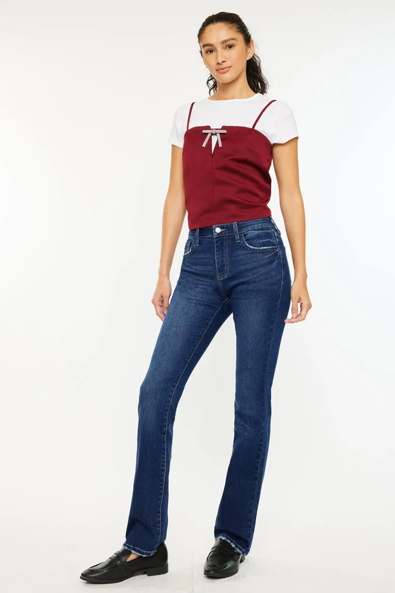 Gale Essentials High Rise Skinny Bootcut Jeans