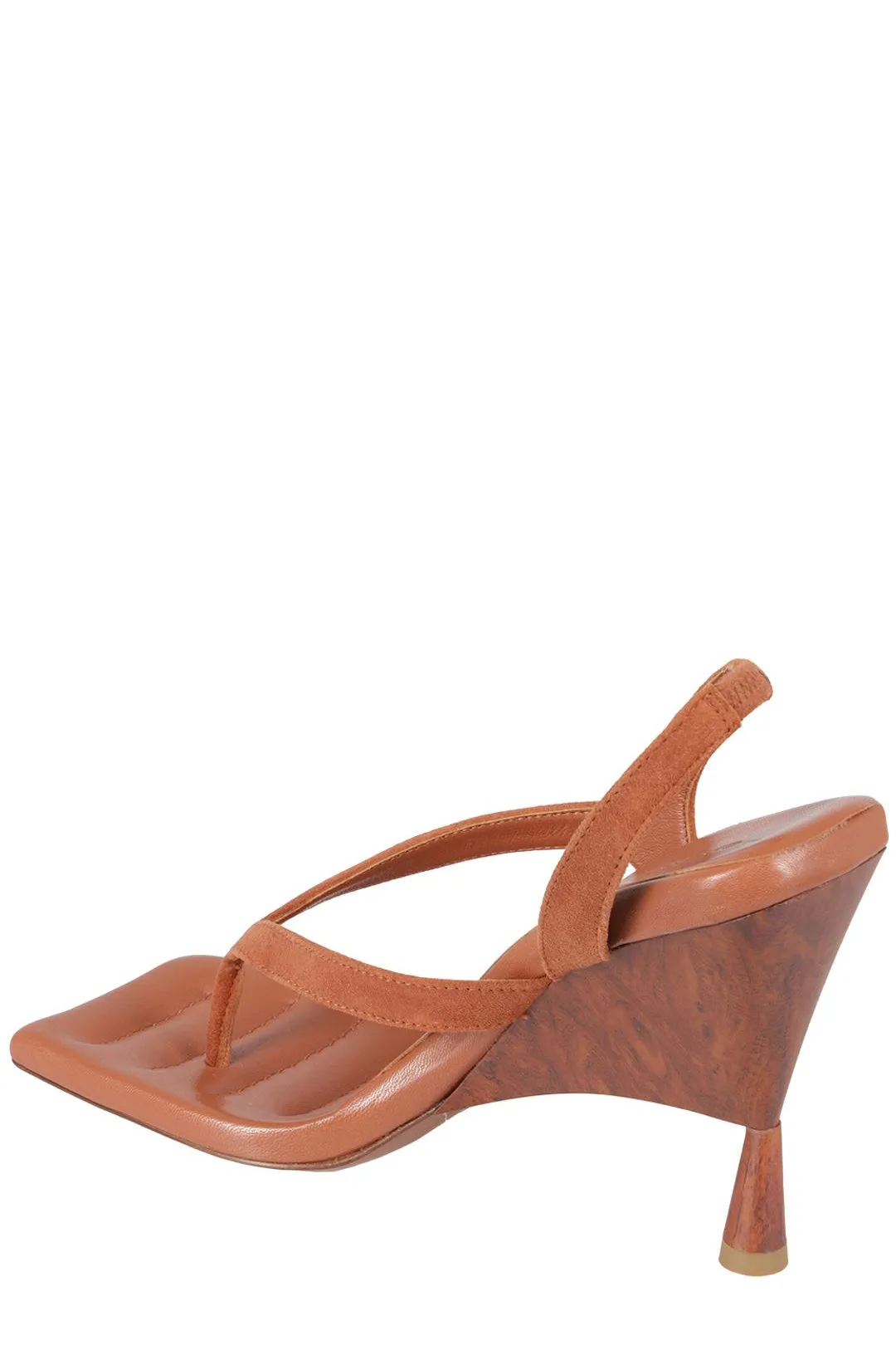 GIA BORGHINI Rose Slingback Square Toe Sandals