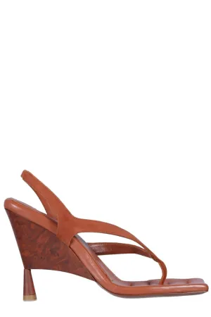 GIA BORGHINI Rose Slingback Square Toe Sandals