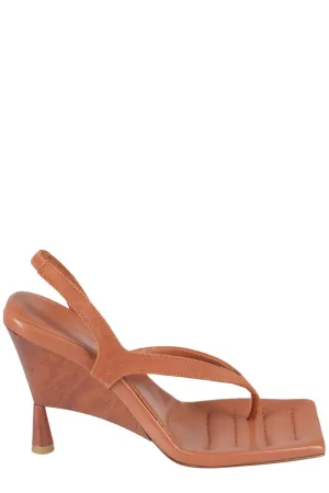 GIA BORGHINI Rose Slingback Square Toe Sandals