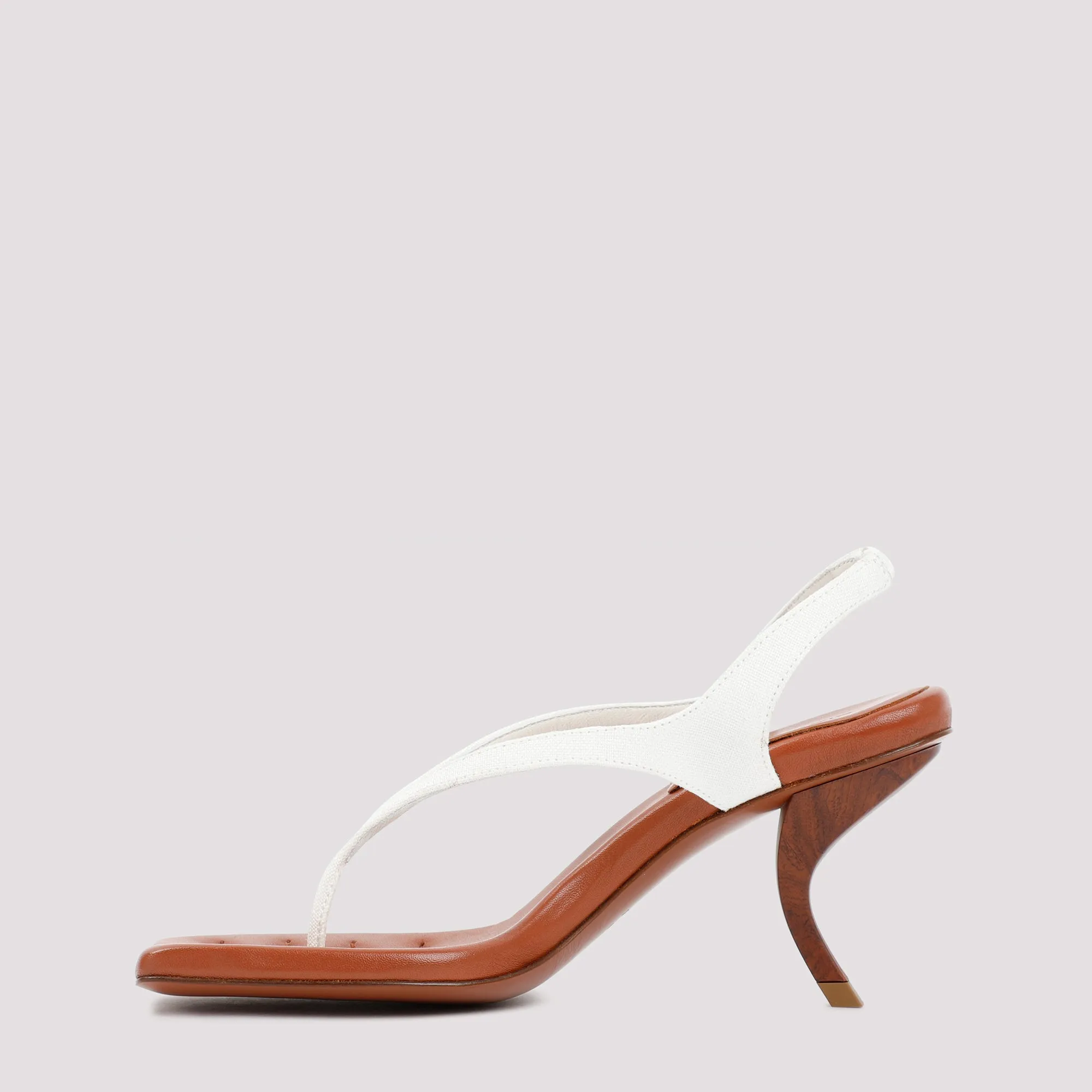 GIA BORGHINI Square Toe Slip-On Sandals