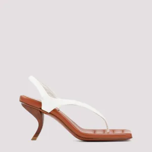 GIA BORGHINI Square Toe Slip-On Sandals