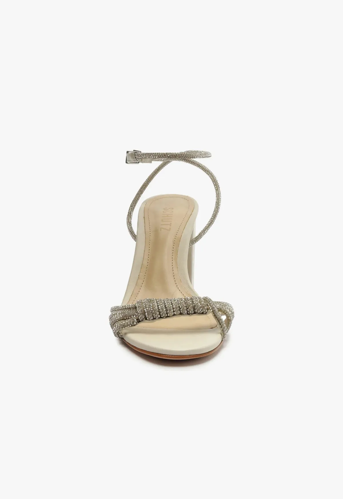 Jewell Block Nappa Leather Sandal
