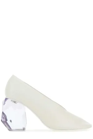 Jil Sander Plexiglass Sculpture Heel Pumps