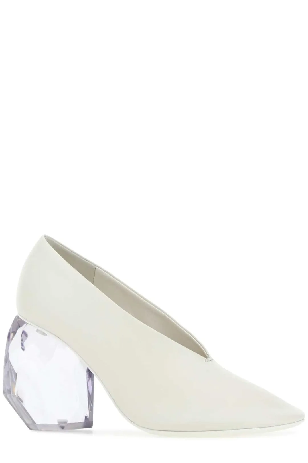 Jil Sander Plexiglass Sculpture Heel Pumps