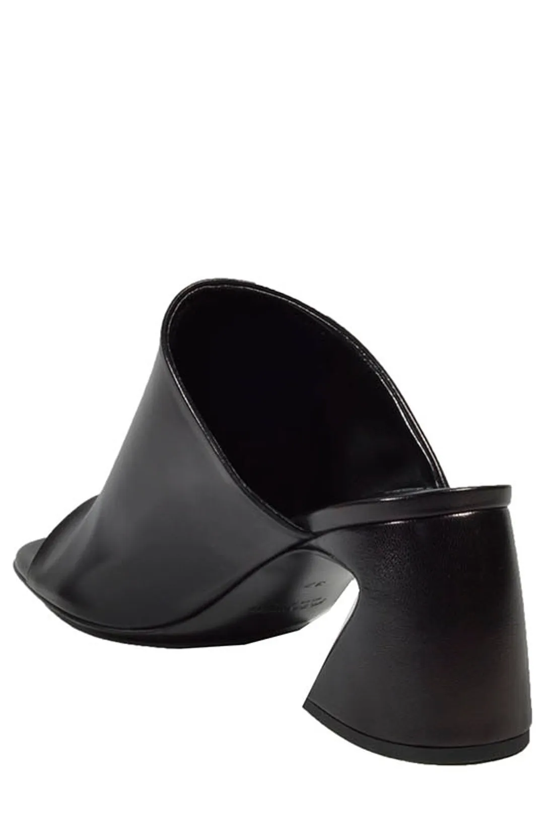 Jil Sander Sculpted-Heel Square-Toe Slides
