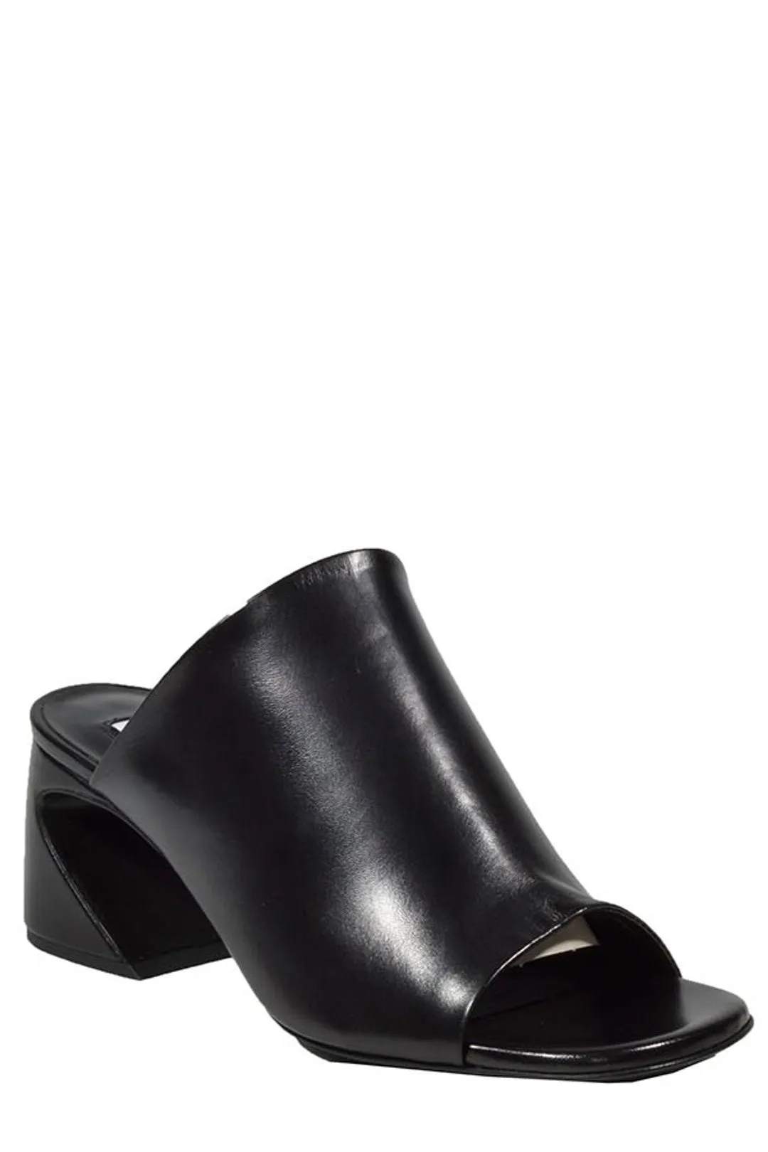 Jil Sander Sculpted-Heel Square-Toe Slides
