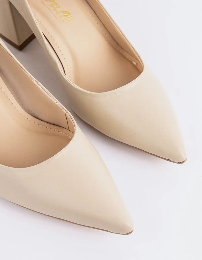 Josephine Off White Leather