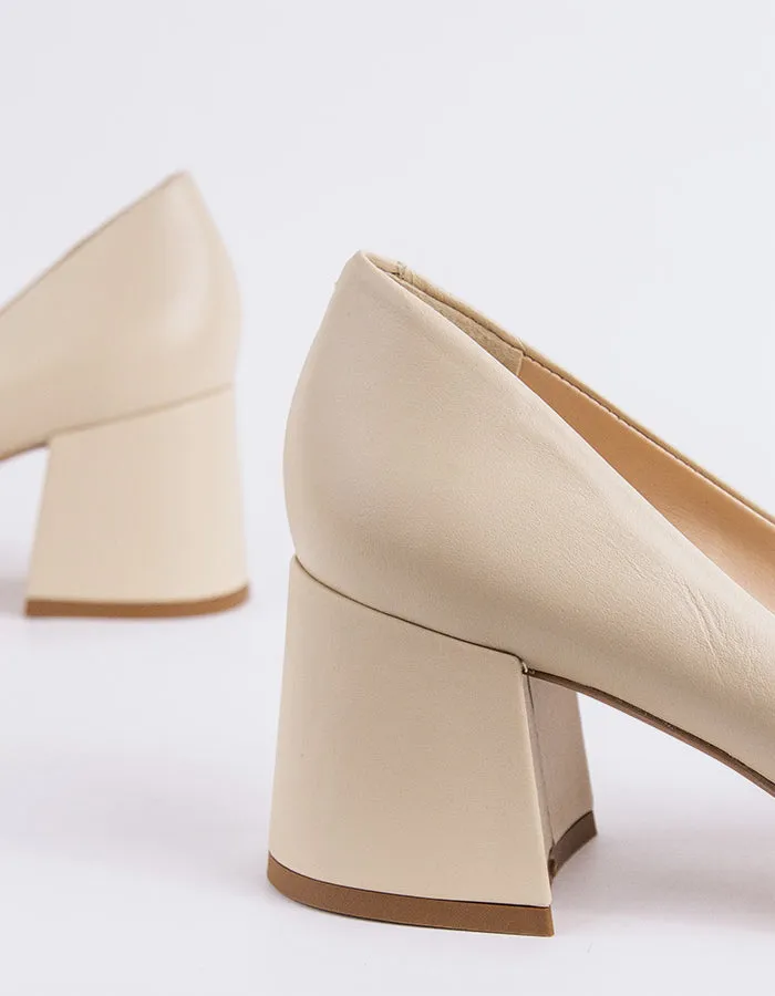 Josephine Off White Leather