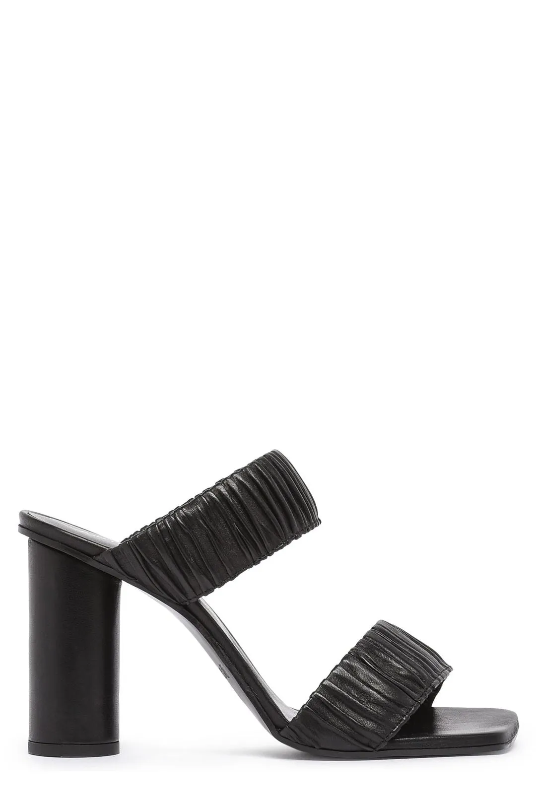 Just Cavalli Ruched High Block Heel Sandals
