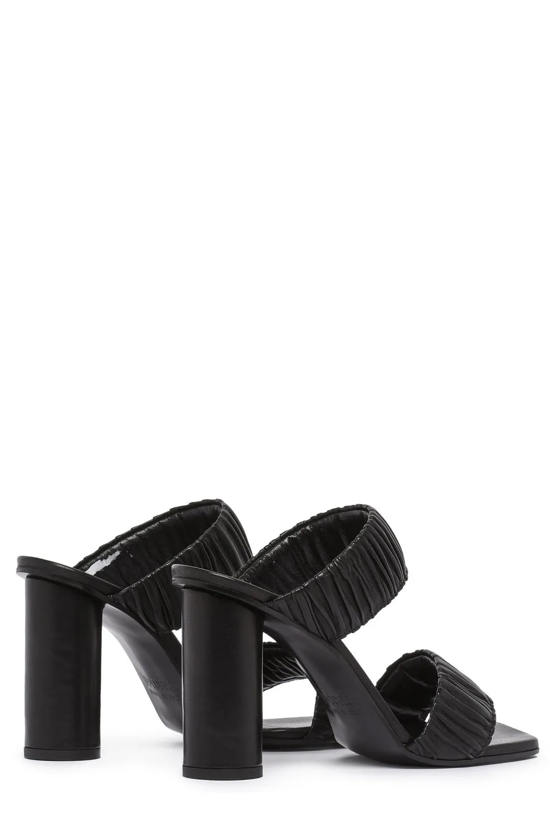 Just Cavalli Ruched High Block Heel Sandals