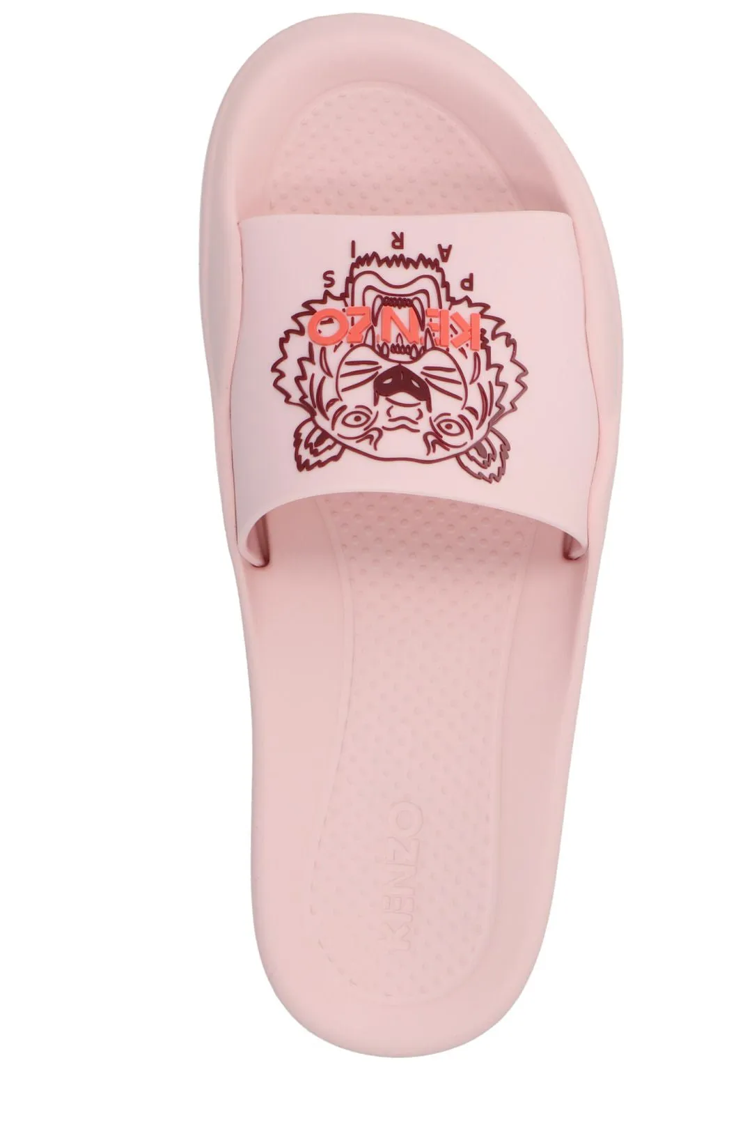 Kenzo Tiger Logo Detailed Slip-On Slides