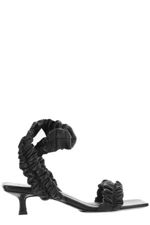 Khaite Square Toe Strap Sandals
