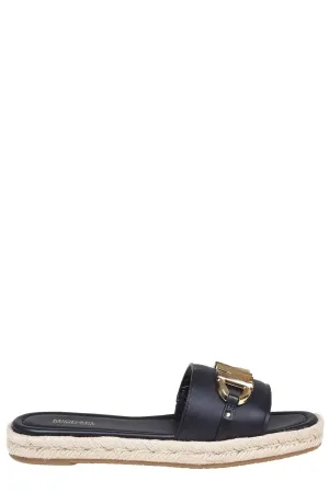 Michael Michael Kors Izzy Logo Plaque Sandals