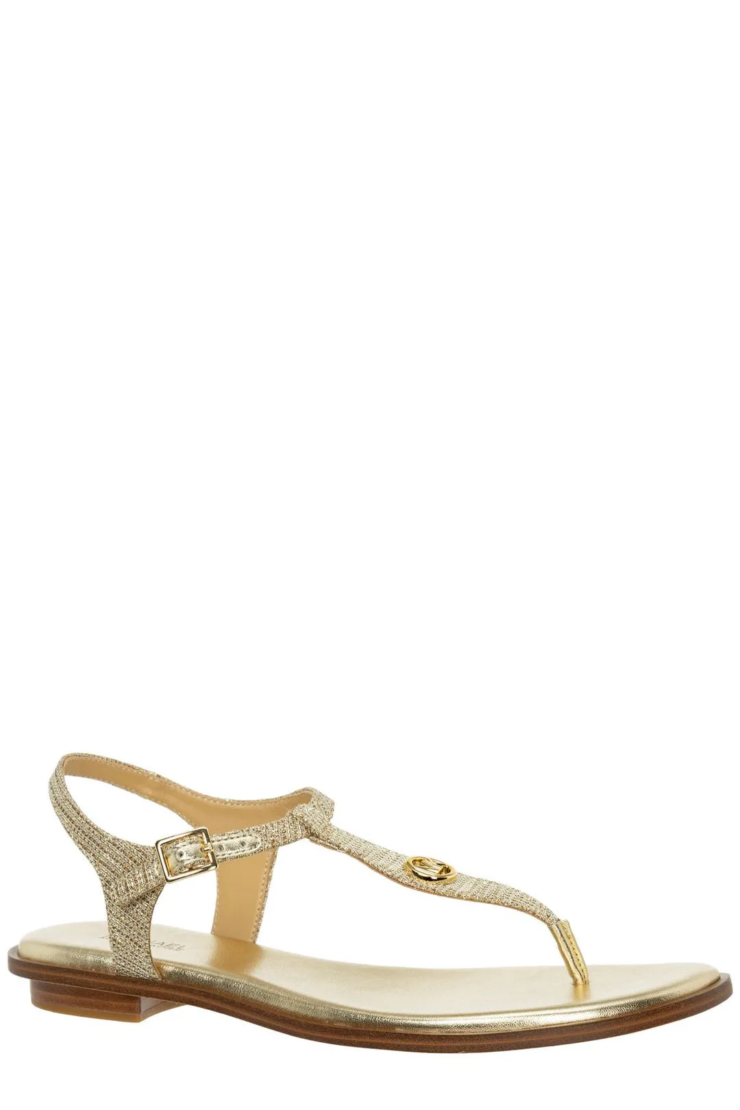 Michael Michael Kors Logo Plaque Thong Strap Sandals