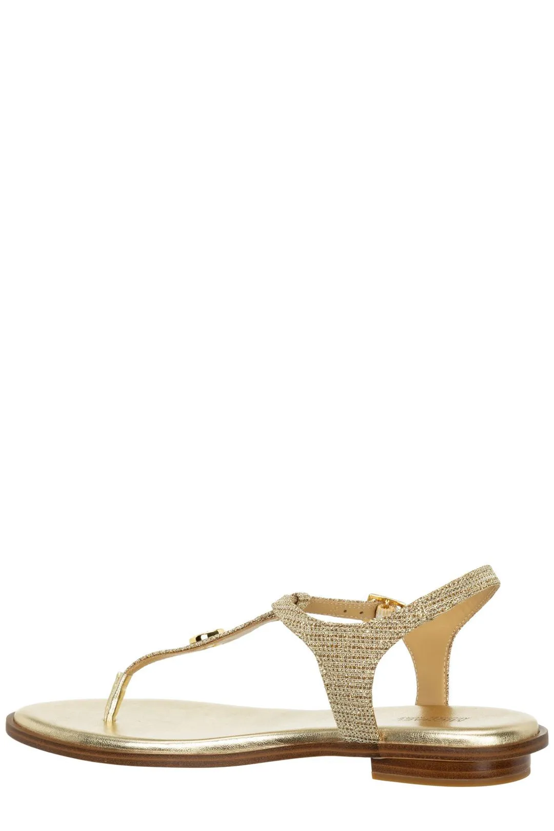 Michael Michael Kors Logo Plaque Thong Strap Sandals