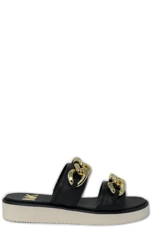 Michael Michael Kors Scarlett Chain-Link Slip-On Slides