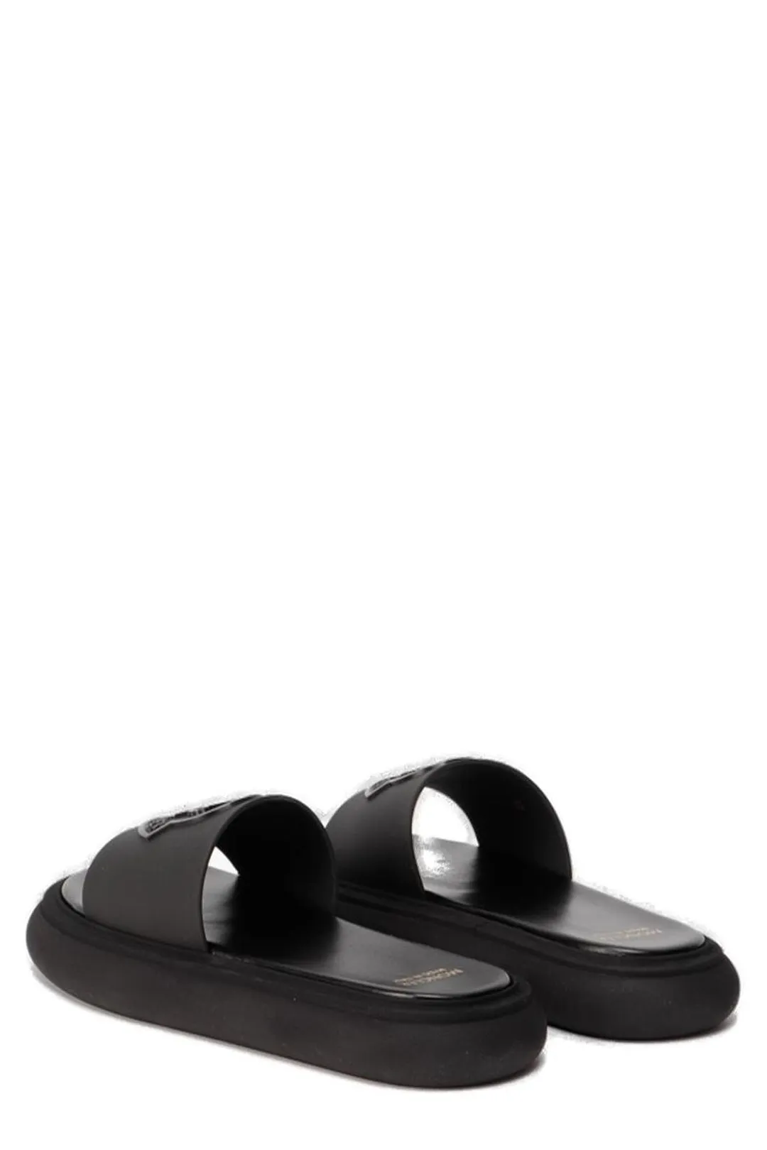 Moncler Logo Embossed Slip-On Slides