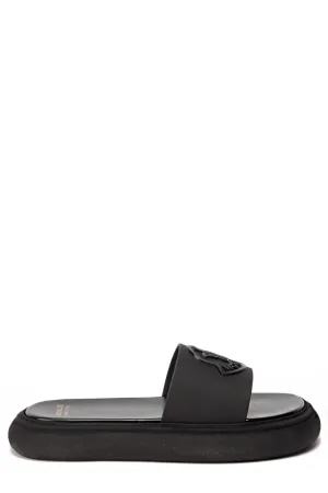 Moncler Logo Embossed Slip-On Slides