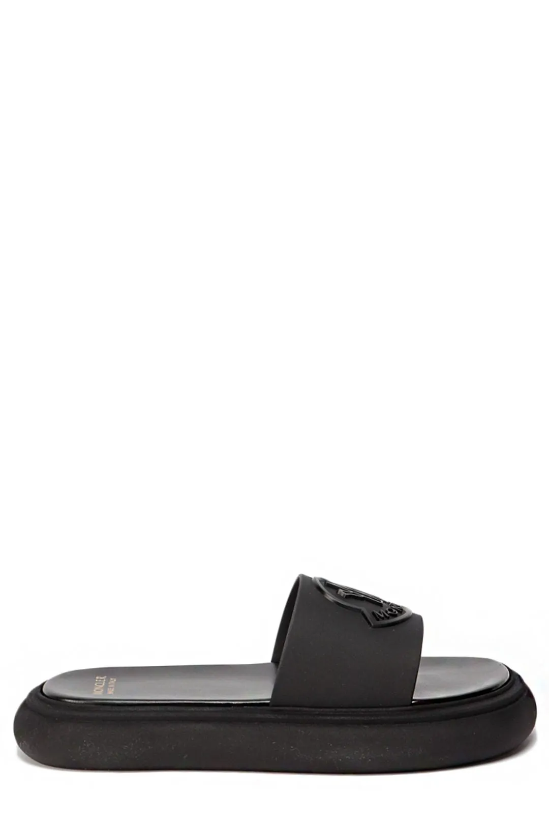 Moncler Logo Embossed Slip-On Slides
