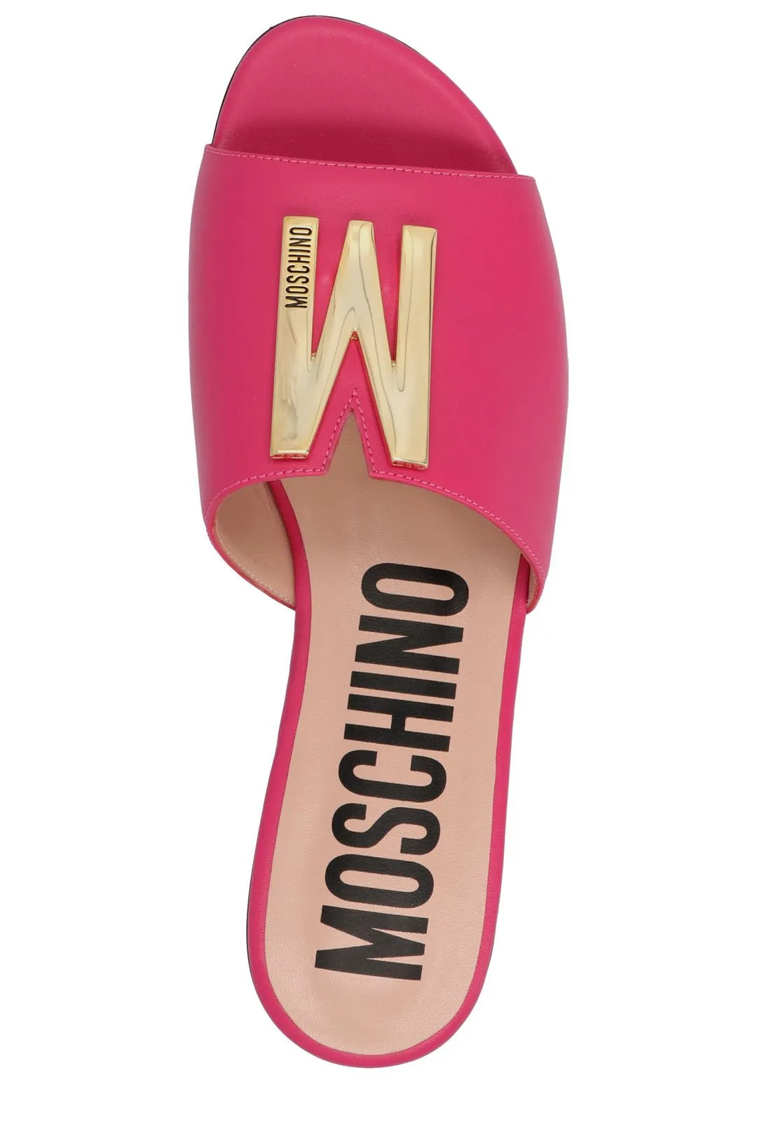 Moschino M Logo Plaque Slides