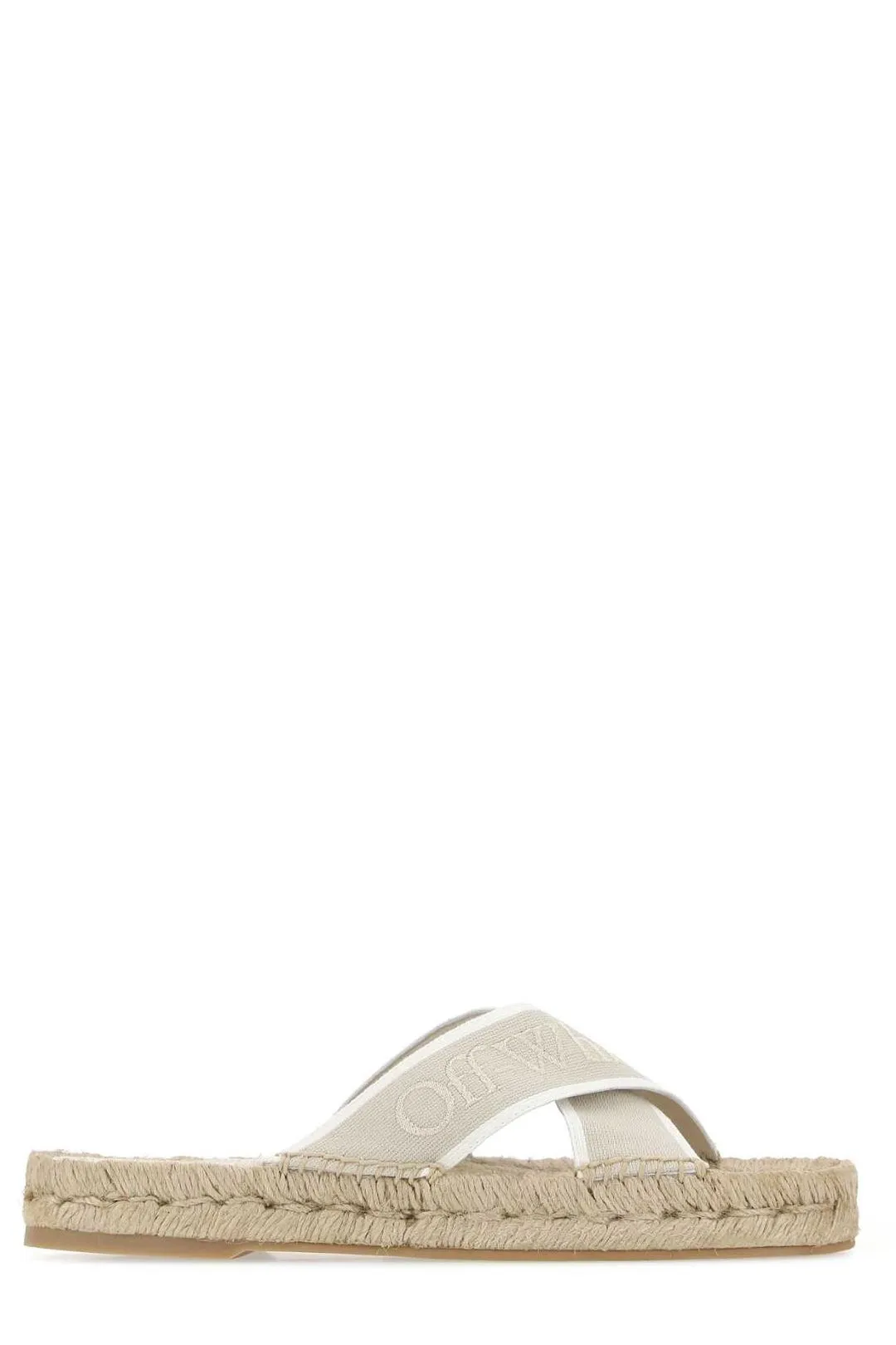 Off-White Crisscross Slip-On Sandals