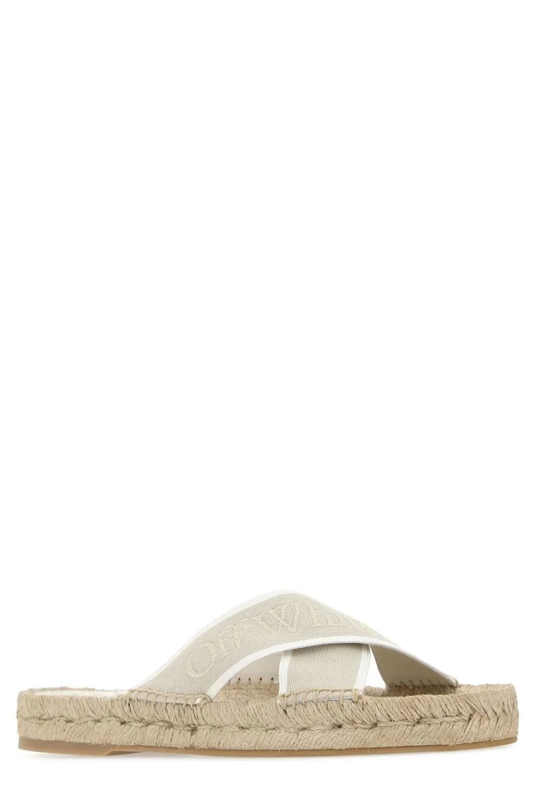 Off-White Crisscross Slip-On Sandals