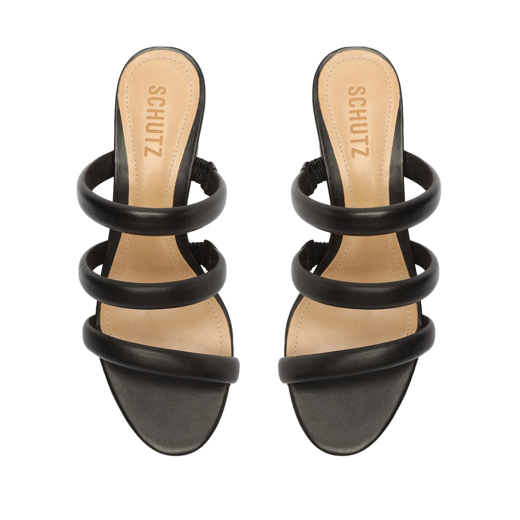 Olly Mid Block Nappa Leather Sandal
