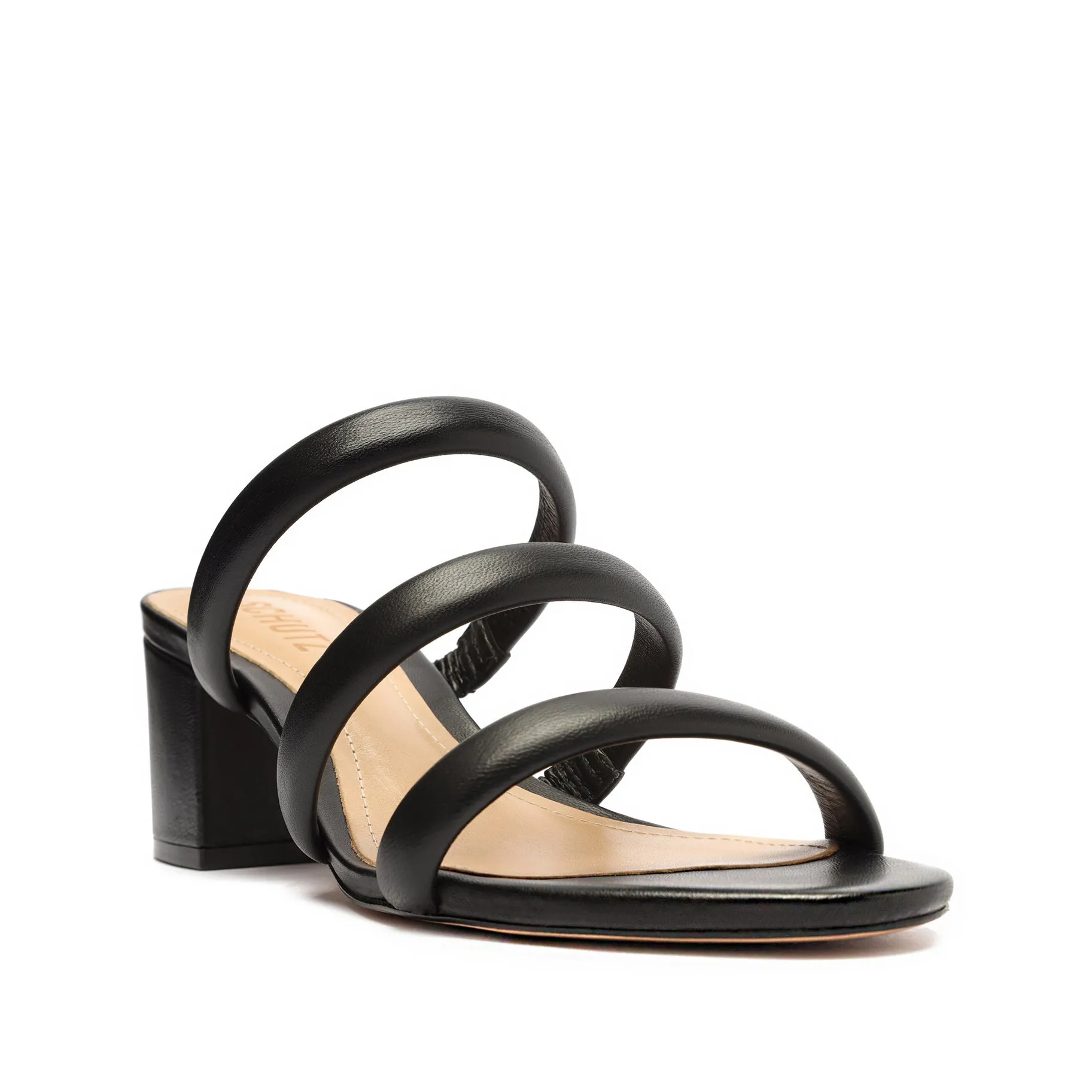 Olly Mid Block Nappa Leather Sandal