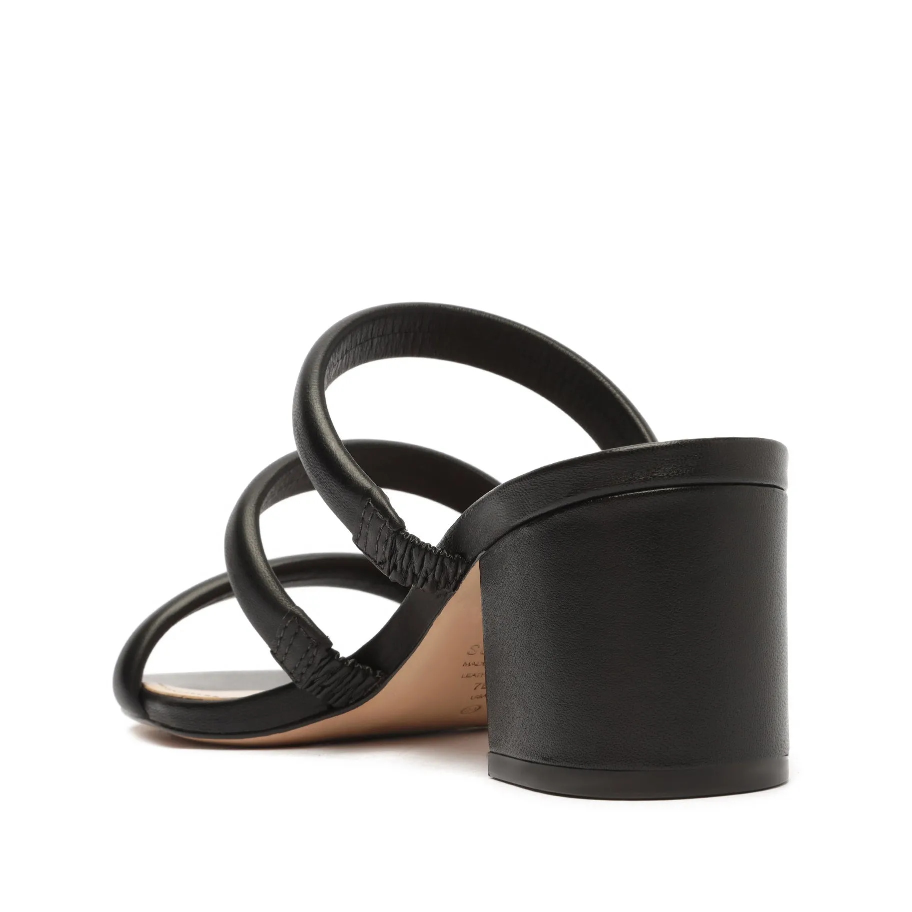 Olly Mid Block Nappa Leather Sandal