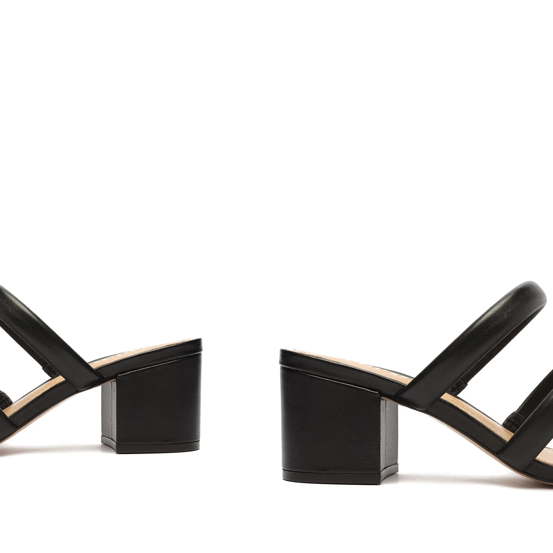 Olly Mid Block Nappa Leather Sandal