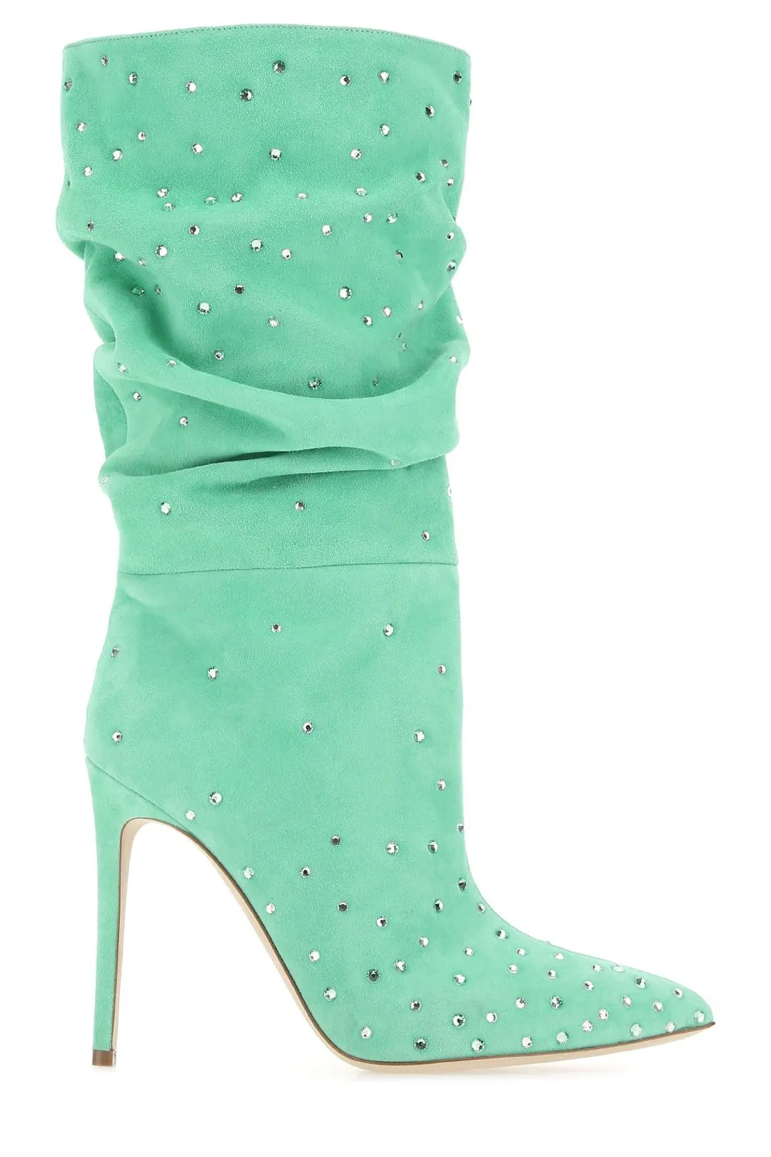 Paris Texas Holly Ruched Embellished Boots