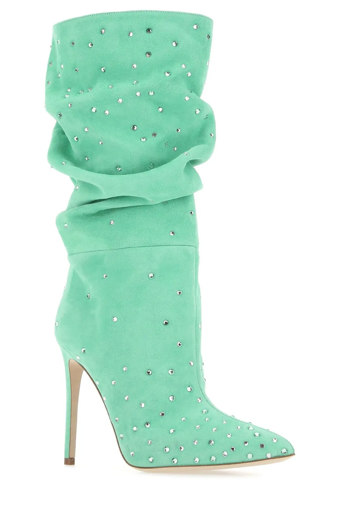 Paris Texas Holly Ruched Embellished Boots