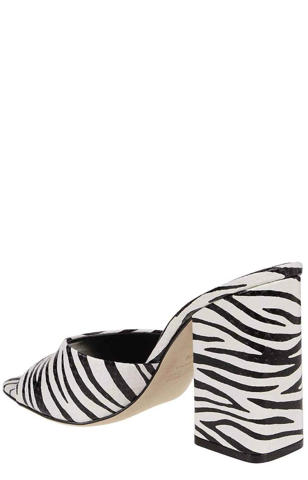 Paris Texas Zebra Printed Slip-On Sandals