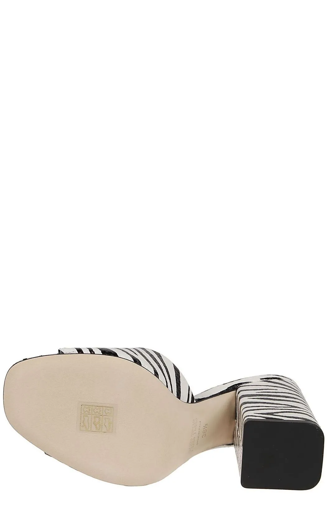 Paris Texas Zebra Printed Slip-On Sandals