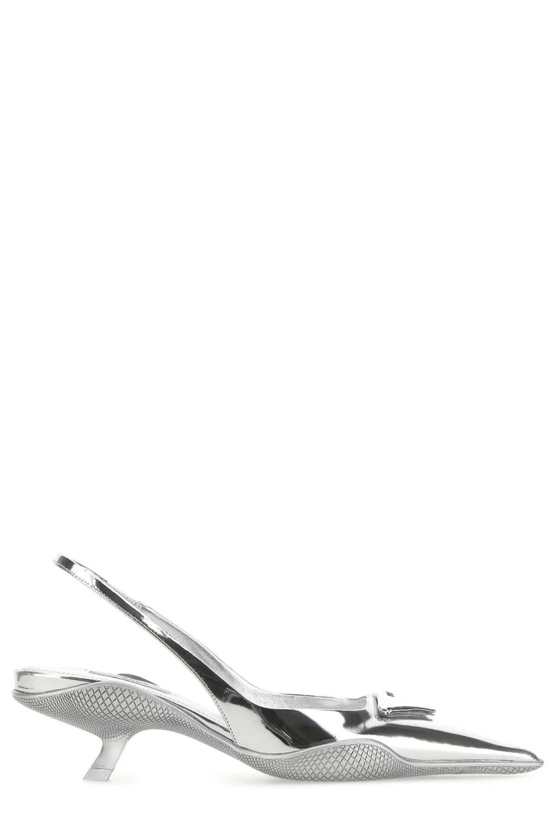 Prada Logo Plaque Slingback Pumps