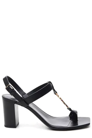 Saint Laurent Cassandra Monogram Sandals